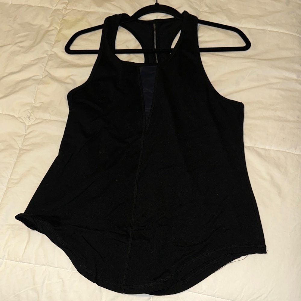 Sleek Black Racerback Tank Top